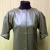 Novelty - t-shirt Dress with pintucks - color classic denim