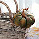 pumpkin decorative. Textile sculpture. Interior elements. Svetlana Semenova Toys (gorodchudakoff). My Livemaster. Фото №6