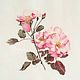 Embroidered picture "Pink wild rose", Pictures, Novosibirsk,  Фото №1