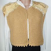 Stylish knitted vest handmade