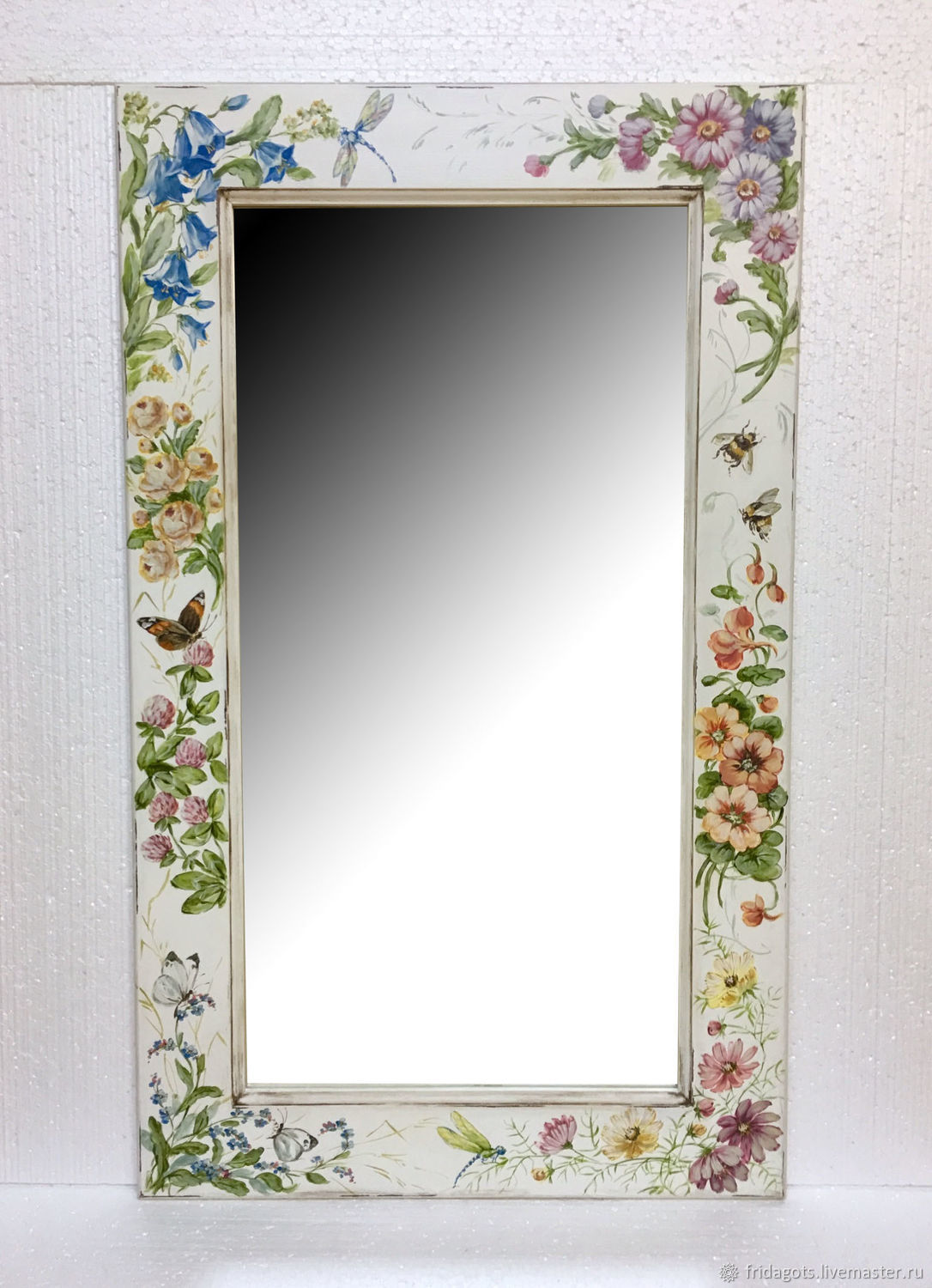 Wall mirror ' Garden flowers', Mirror, Kaluga,  Фото №1