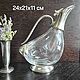 Винтаж: Кувшин хрусталь, посеребрение птица, Предметы интерьера винтажные, Москва,  Фото №1