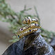 Золотое кольцо с драгоценными камнями «Змейка», Кольца, Москва,  Фото №1