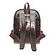  Women's leather backpack brown-red Nyssa Mod R47. Backpacks. Natalia Kalinovskaya. My Livemaster. Фото №9