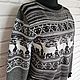 Hombres suéter de los Ciervos. Sweaters and jumpers. Knitted Things For All (matronka). Ярмарка Мастеров.  Фото №6
