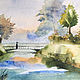 Картина акварелью: Таврический сад, Картины, Санкт-Петербург,  Фото №1