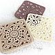 Punto servilletas de soporte. ' Galletas de cacahuete'. Swipe. Cross stitch and beads!. My Livemaster. Фото №15