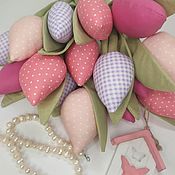 Куклы и игрушки handmade. Livemaster - original item tulips from fabric. Handmade.