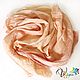 Silk scarf Cream cream-eco-coloring. Scarves. studiya. Online shopping on My Livemaster.  Фото №2