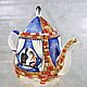 The tea pot porcelain 'Cats on the branch'. Teapots & Kettles. KASTdecor. My Livemaster. Фото №4