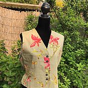 Винтаж handmade. Livemaster - original item Linen vest for women, Holland. Handmade.