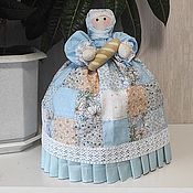 Куклы и игрушки handmade. Livemaster - original item interior doll: Kettle cover: The woman on the kettle is gentle. Handmade.