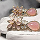 Заказать Серьги с розовым халцедоном. SCARABEY jewelry. Ярмарка Мастеров. . Серьги классические Фото №3