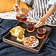 Square tray made of dark oak, Trays, Moscow,  Фото №1