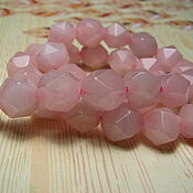 Материалы для творчества handmade. Livemaster - original item Rose quartz biconus 10 mm. Handmade.