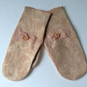 Аксессуары handmade. Livemaster - original item Mittens made of merino wool Xenia. Handmade.