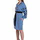 Платье вышиванка "Рута" голубая. Народные платья. Etno Moda. Интернет-магазин Ярмарка Мастеров.  Фото №2
