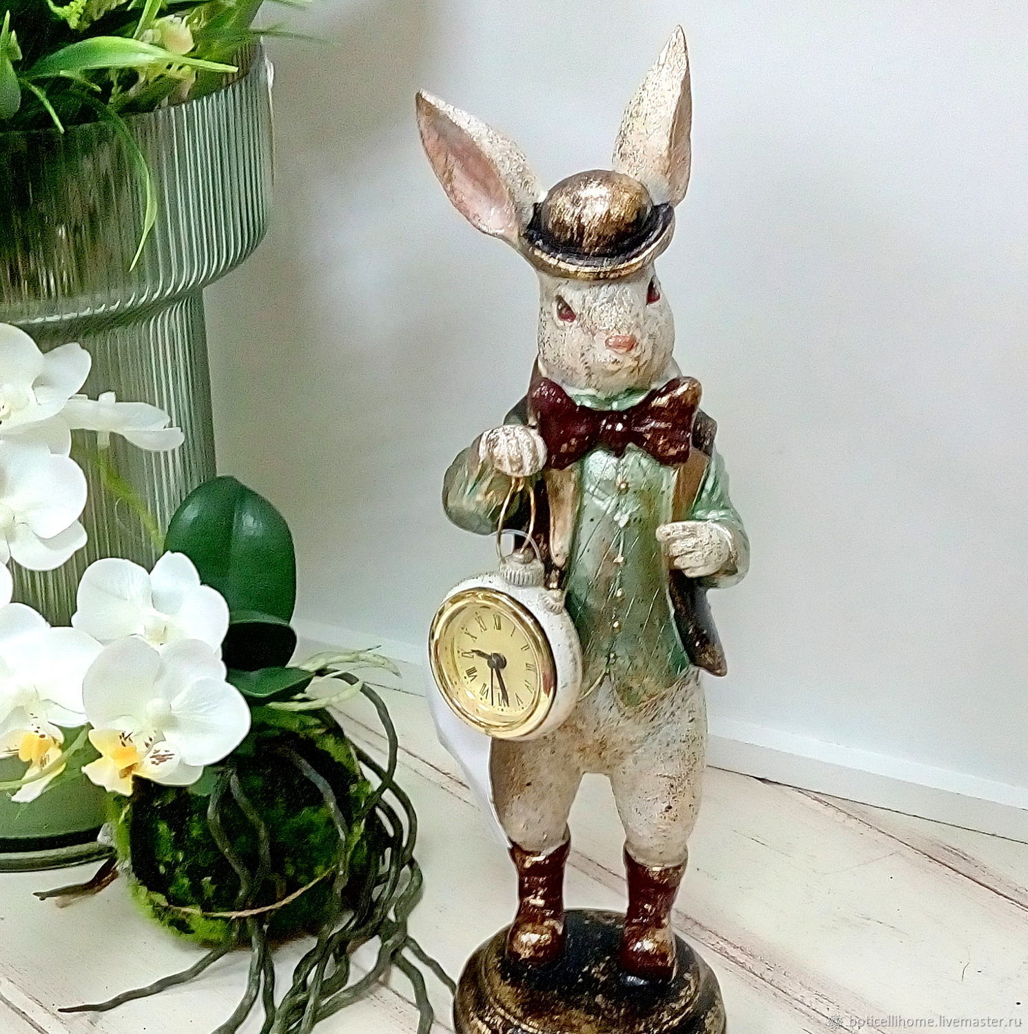Кролик c часами с книгой – купить на Ярмарке Мастеров – SJ97SRU ...