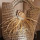 the basket purse is crocheted of jute.'' nafanya''. Case. Ekostil. My Livemaster. Фото №5