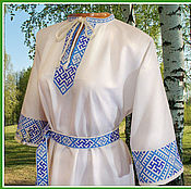 Русский стиль handmade. Livemaster - original item Women`s shirt Svarga. Handmade.