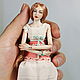 Jointed porcelain doll Olivia-4. Porcelain ,15,5 cm Miniature 1/12. Ball-jointed doll. MovngDolls - BJD, doll of porcelain. My Livemaster. Фото №4