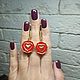 A gift for February 14, heart earrings, red earrings. Earrings. Irina Moro. Online shopping on My Livemaster.  Фото №2