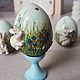 Easter eggs: Set of Hares in the grass, with voluminous decor and painting. Eggs. BronvenGift (bronven). My Livemaster. Фото №6
