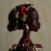 Кукла текстильная интерьерная "Роберта Пион"