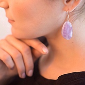 Серьги "Lavender", Серьги классические, Владивосток,  Фото №1