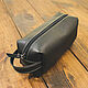 Bag — dressing case made of black leather, Travel bags, Volzhsky,  Фото №1