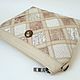 Women's summer bag, beige, patchwork, bag for summer, 323, Classic Bag, Saratov,  Фото №1