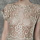 Evening dress in lace floor beige dressy short sleeved. Dresses. Voielle. My Livemaster. Фото №5