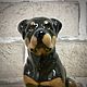 Rottweiler: author's figurine. Figurines. Creative workshop Cheerful porcelain. Online shopping on My Livemaster.  Фото №2