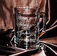 Самурай. Пивная кружка. Кружки и чашки. 'Белый Дракон' гравировка стекла. Ярмарка Мастеров.  Фото №4