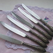 Винтаж: Продано! Мельхиоровые большие столовые ножи.Кольчугино. СССР