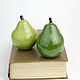Two pears made of ceramic, handmade, interior decoration. Sculpture. PotterAsh. Online shopping on My Livemaster.  Фото №2