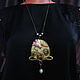 Polymer clay necklace, neck jewelry, art Nouveau. Necklace. decorum11. My Livemaster. Фото №4