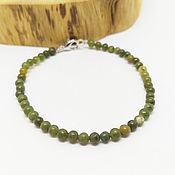 Украшения handmade. Livemaster - original item Green Jade Bead Bracelet. Handmade.
