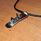 Silver and gold 'Snowboard' pendant.Personal, Pendants, Lesnoj,  Фото №1