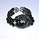 Bracelet BLACK ONYX handmade author's work. Bead bracelet. NINASilverBox (SilverBox). Online shopping on My Livemaster.  Фото №2