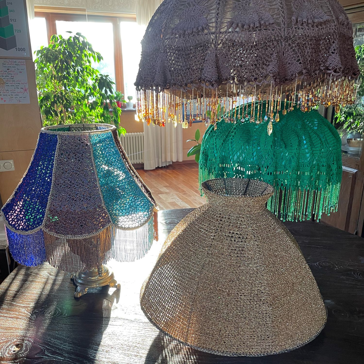 Абажур крючком ручной работы в интернет-магазине на Ярмарке Мастеров ...