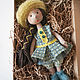 Текстильная кукла в изумрудном платье. Интерьерная кукла. Handsewing.toys (Ирина). Ярмарка Мастеров.  Фото №12