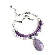 Украшения handmade. Livemaster - original item Lilac necklace, lilac decoration 