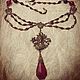 Collar checo Antiguo con cristales rojos. Vintage necklace. Antiki777. Интернет-магазин Ярмарка Мастеров.  Фото №2