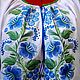 Women's embroidered blouse 'Gzhel painting' ZHR3-239. Blouses. babushkin-komod. Online shopping on My Livemaster.  Фото №2