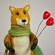 Felt Fox toy with scarf, Felted Toy, Heidelberg,  Фото №1