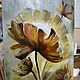 Painting with a large flower in a modern manner brown gray. Pictures. paintmart (oikos). My Livemaster. Фото №4