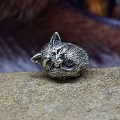 Украшения handmade. Livemaster - original item Sleepy Fox Cub charm. Handmade.