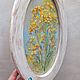 Oil painting 'Yellow flowers. Provence', framed, oval. Pictures. Zhanne Shepetova. Online shopping on My Livemaster.  Фото №2