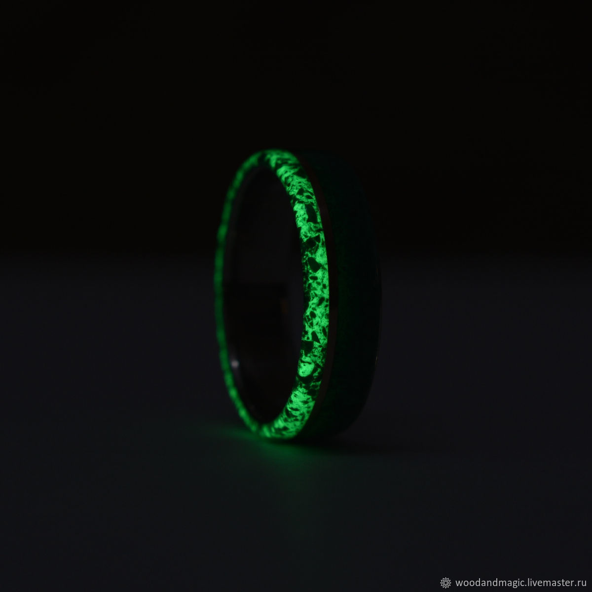 Кольца из зеленого камня